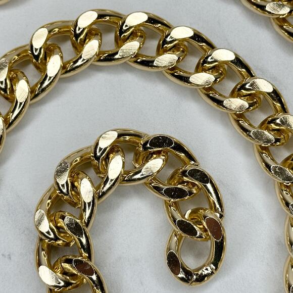 A New Day Chunky Gold Tone Metal Chain Link Belt Small (S) NWT ✨ - Picture 9 of 12